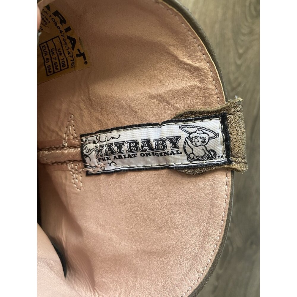 Ariat Boots Womens 10 Fatbaby Western Brown Pink Cowboy Boot - Picture 4 of 12